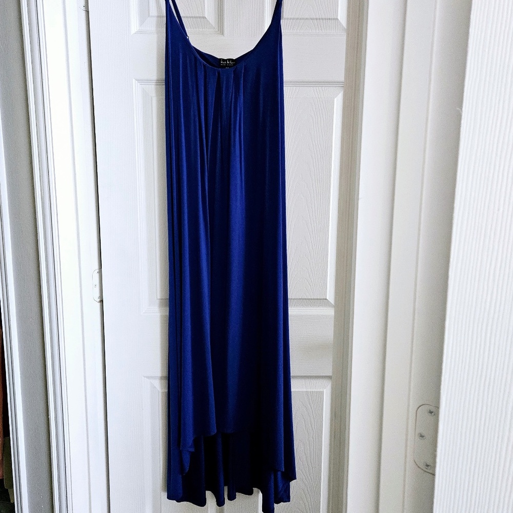 Nicole Miller Maxi Dress Indigo Blue Size M